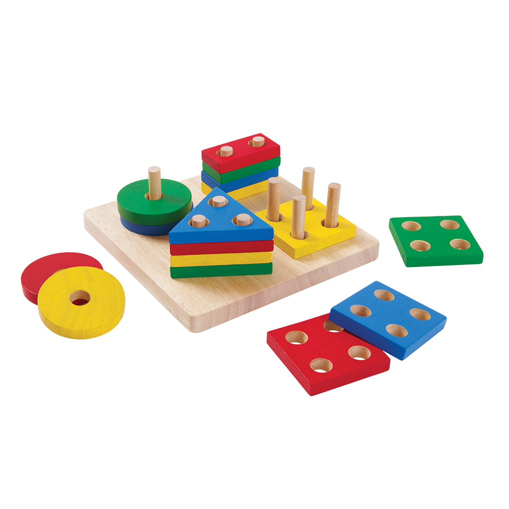 PlanToys Geometric Sorting Board wooden toy