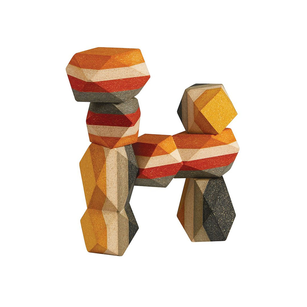 PlanToys Geo Stacking Rock wooden toy