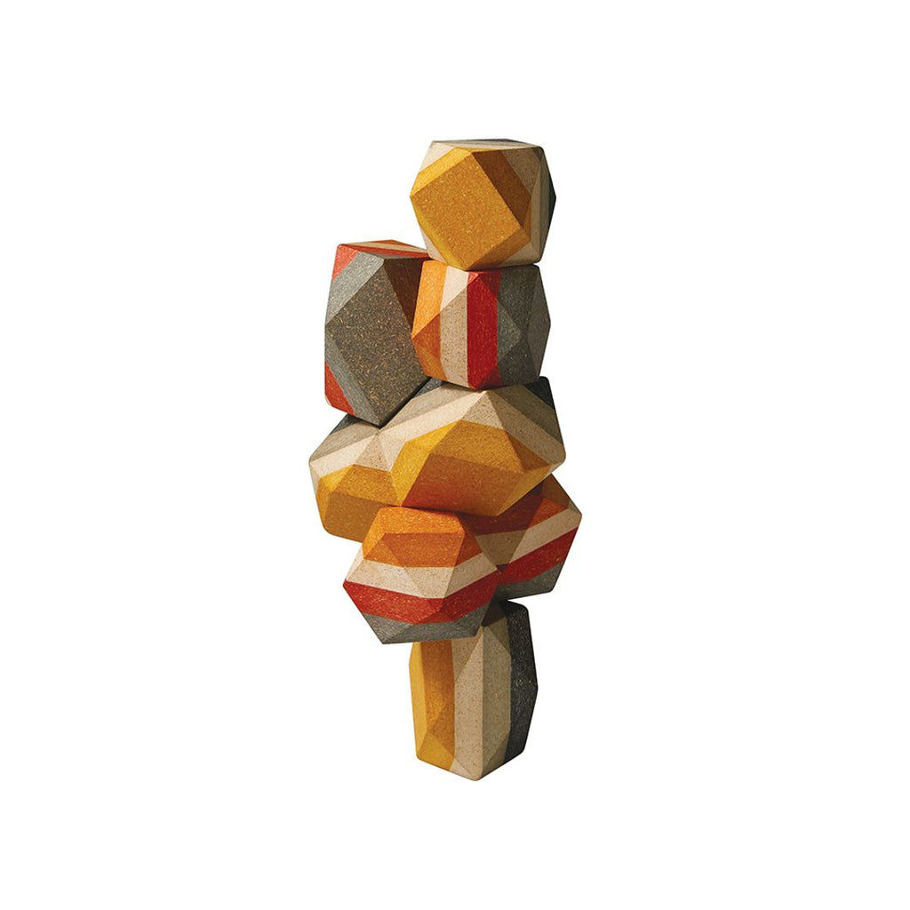 PlanToys Geo Stacking Rock wooden toy