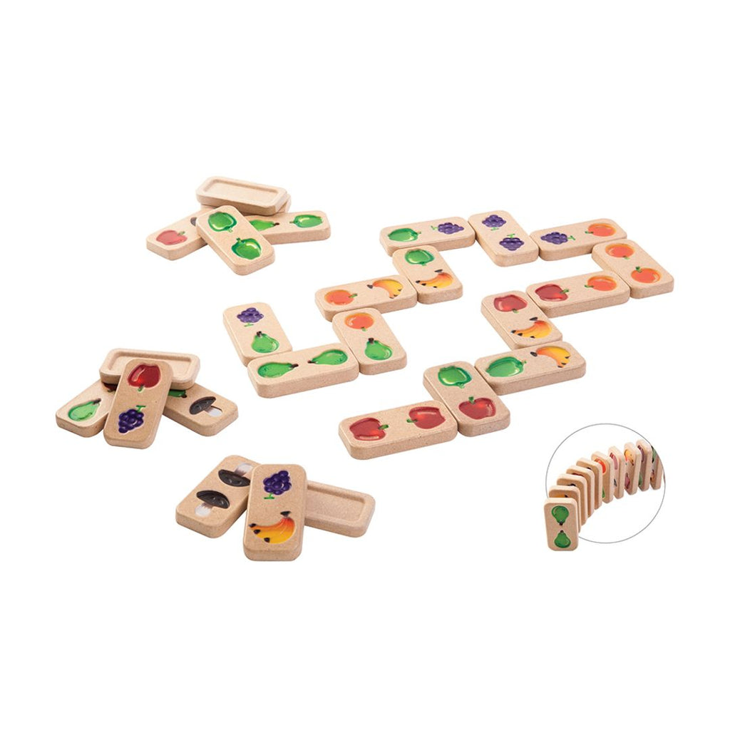 PlanToys Fruit & Veggie Domino (Gradient) wooden toy