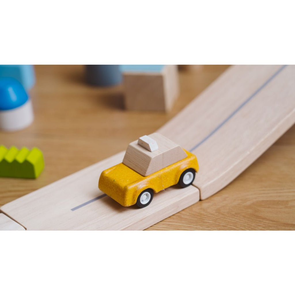 PlanToys Yellow Taxicab wooden toy