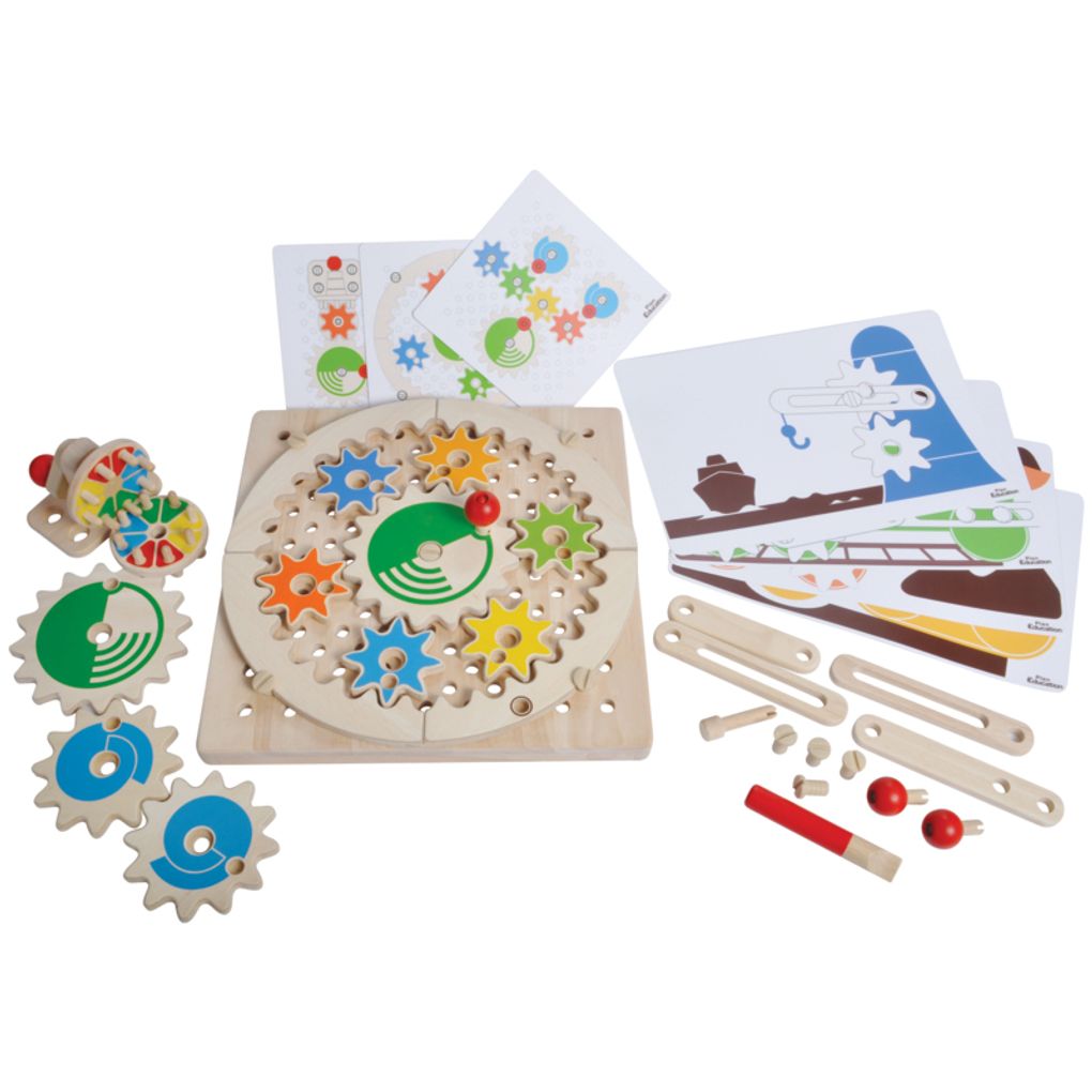 PlanToys Mechanical Gear Set wooden toy