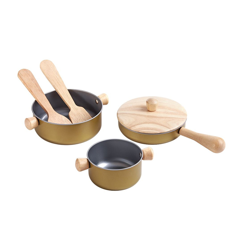 PlanToys Cooking Utensils Set wooden toy