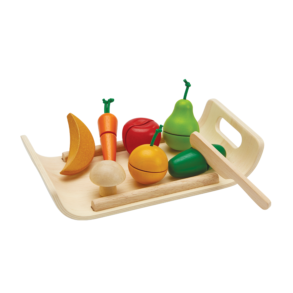 PlanToys Assorted Fruit & Vegetable wooden toy