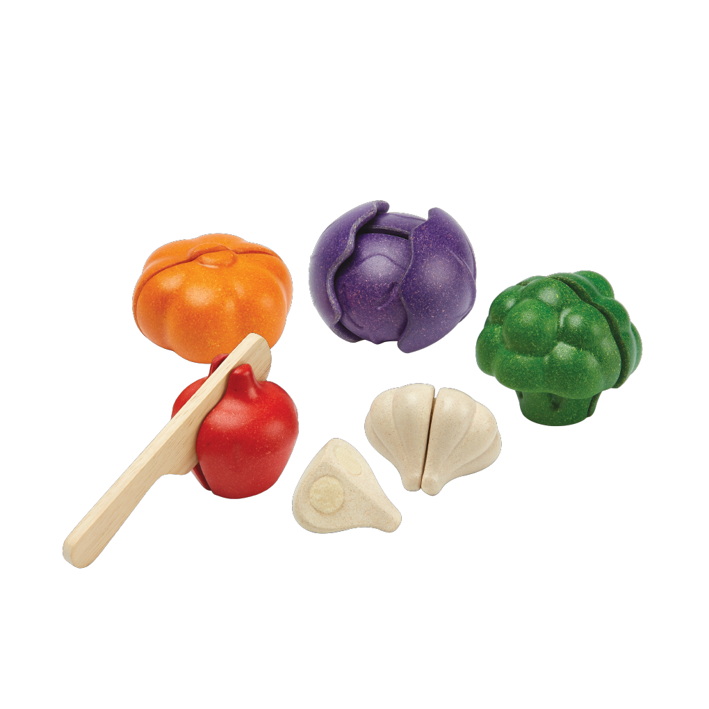 PlanToys 5 Colors Veggie Set wooden toy