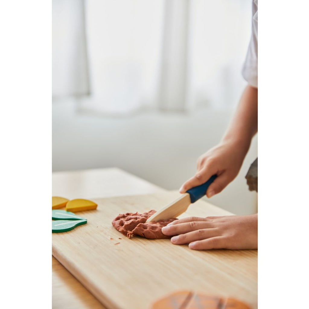 Kid playing PlanToys Chef Set