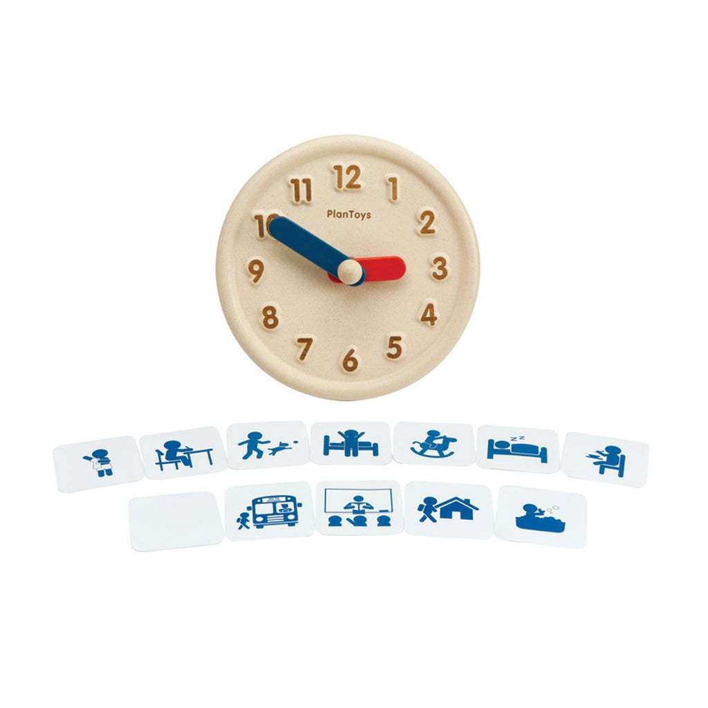 PlanToys Activity Clock wooden toy