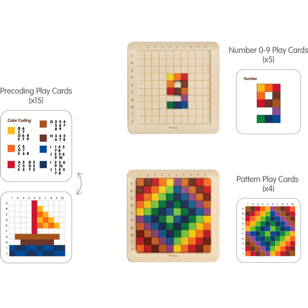 PlanToys 100 Counting Cubes - Unit Plus wooden toy