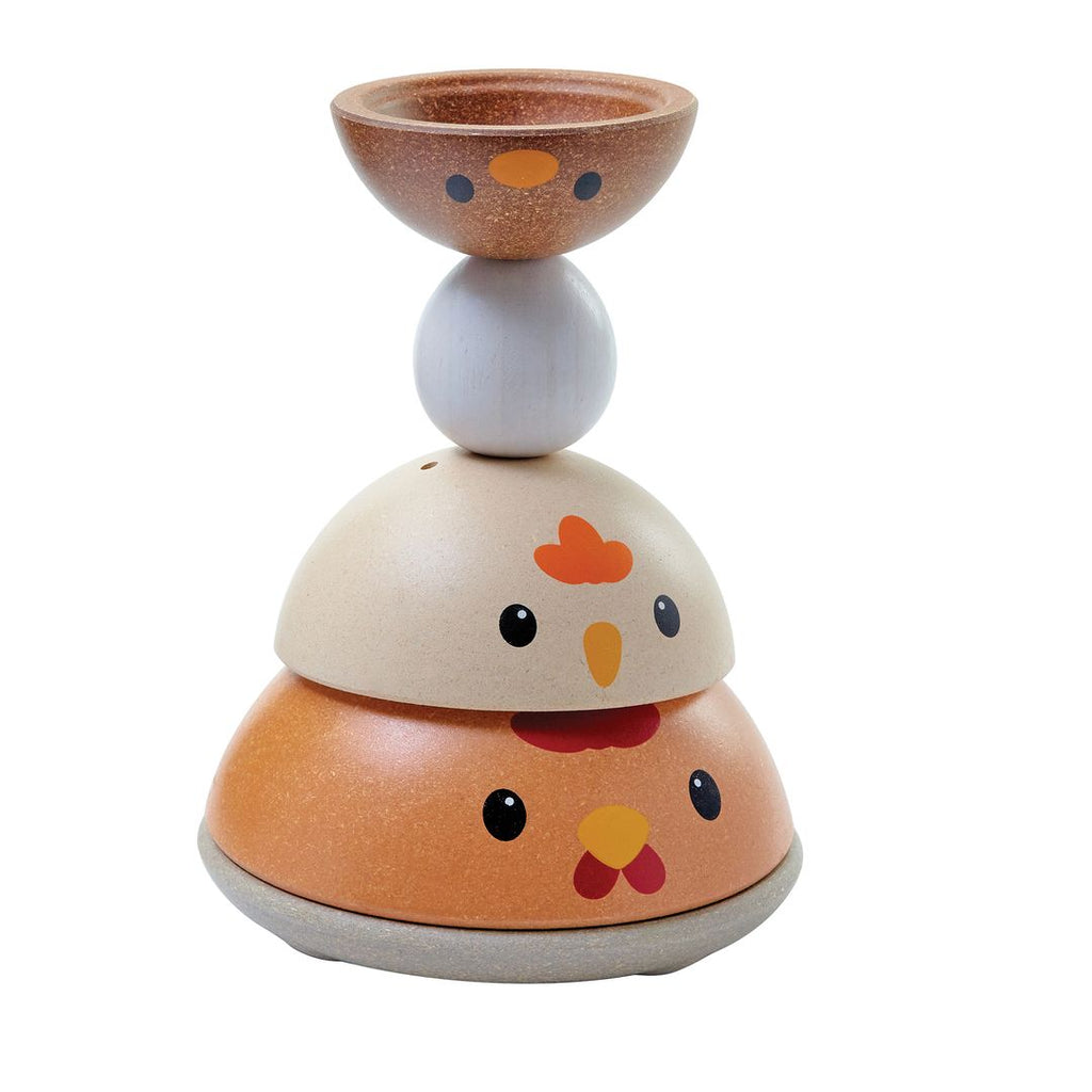 PlanToys Chicken Nesting - Modern Rustic wooden toy