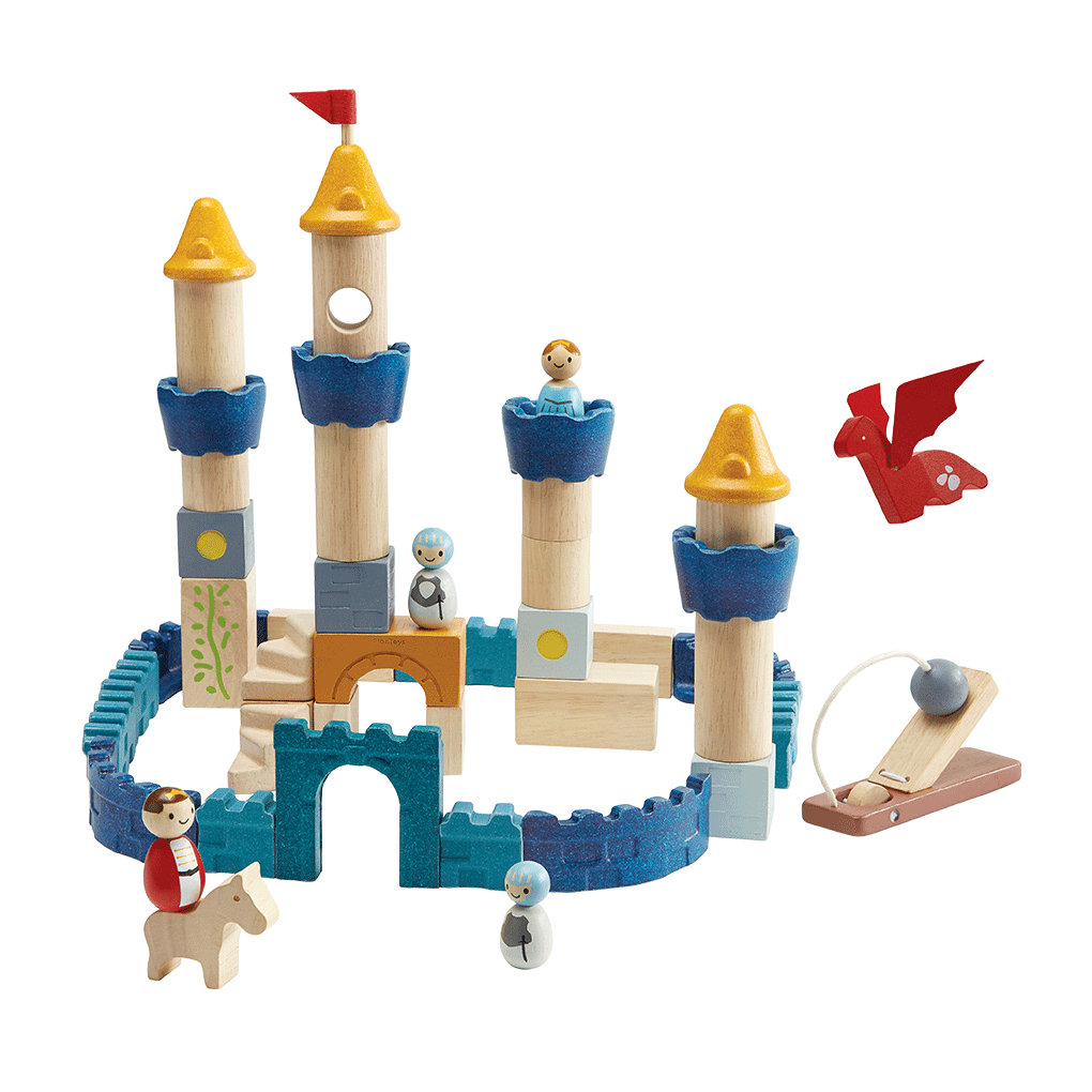 PlanToys orchard Castle Blocks wooden toy