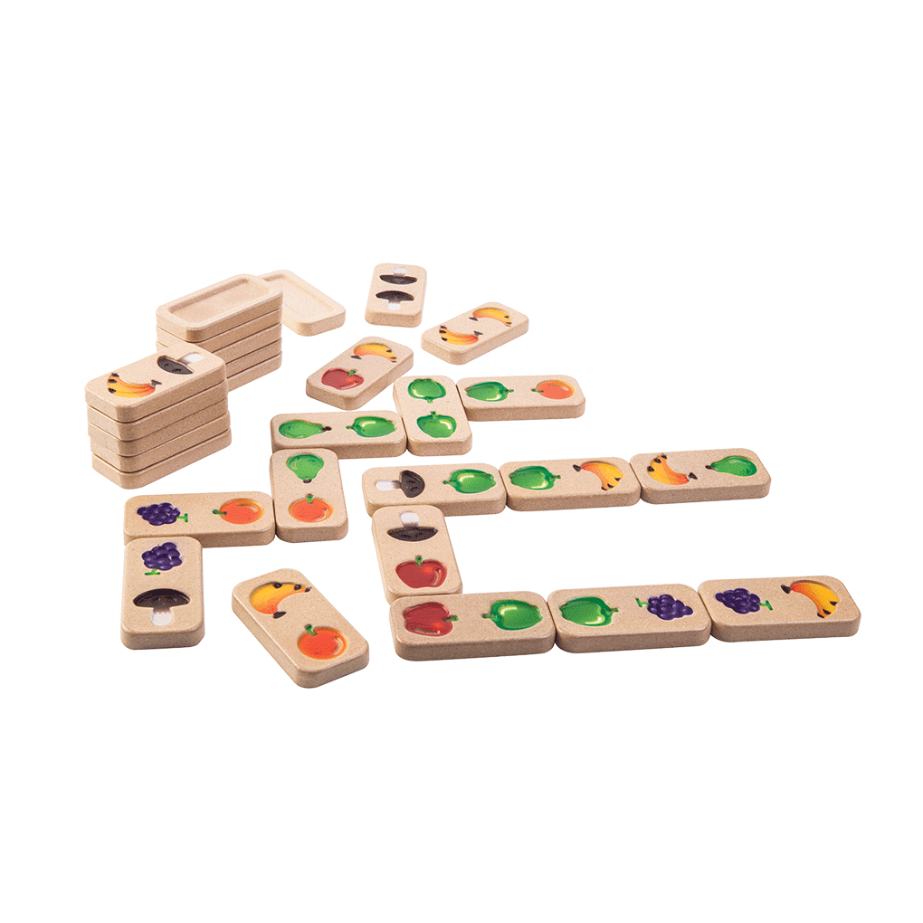 PlanToys Fruit & Veggie Domino (Gradient) wooden toy