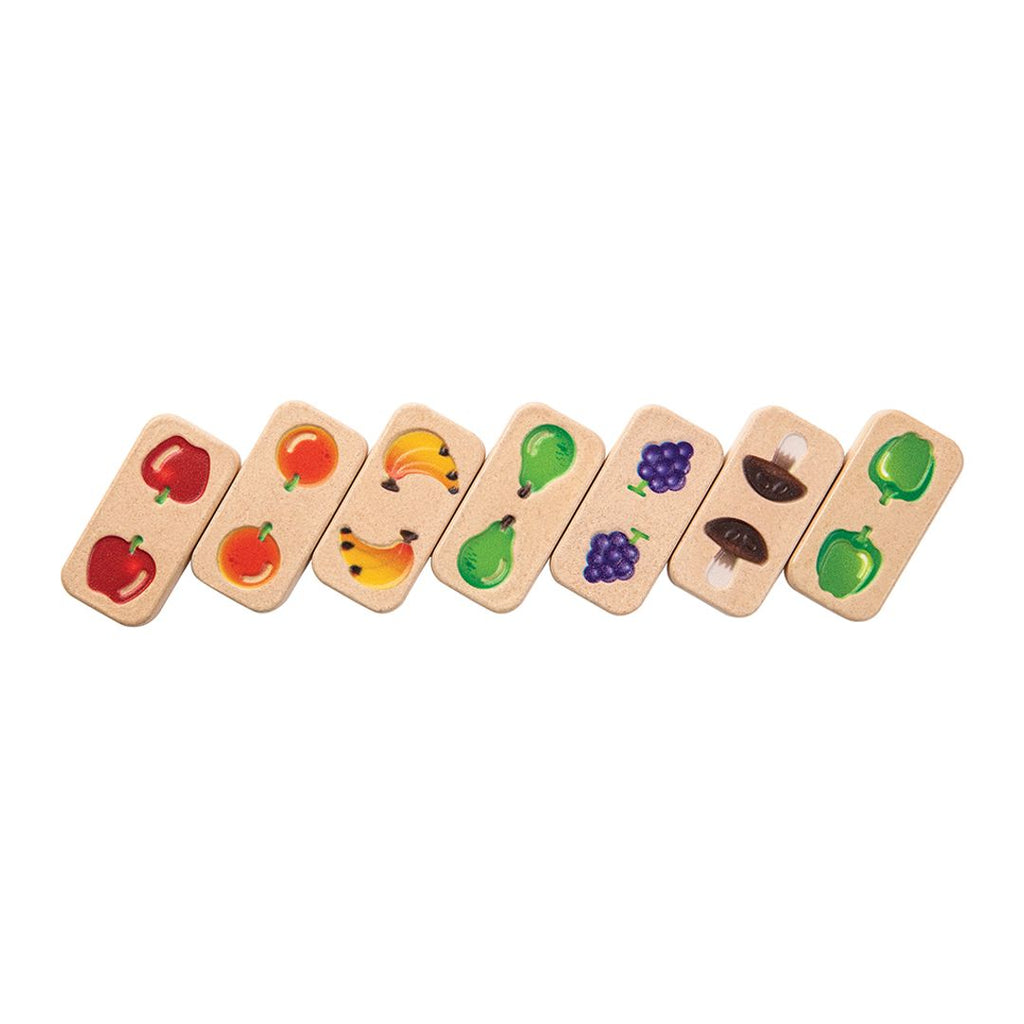 PlanToys Fruit & Veggie Domino (Gradient) wooden toy