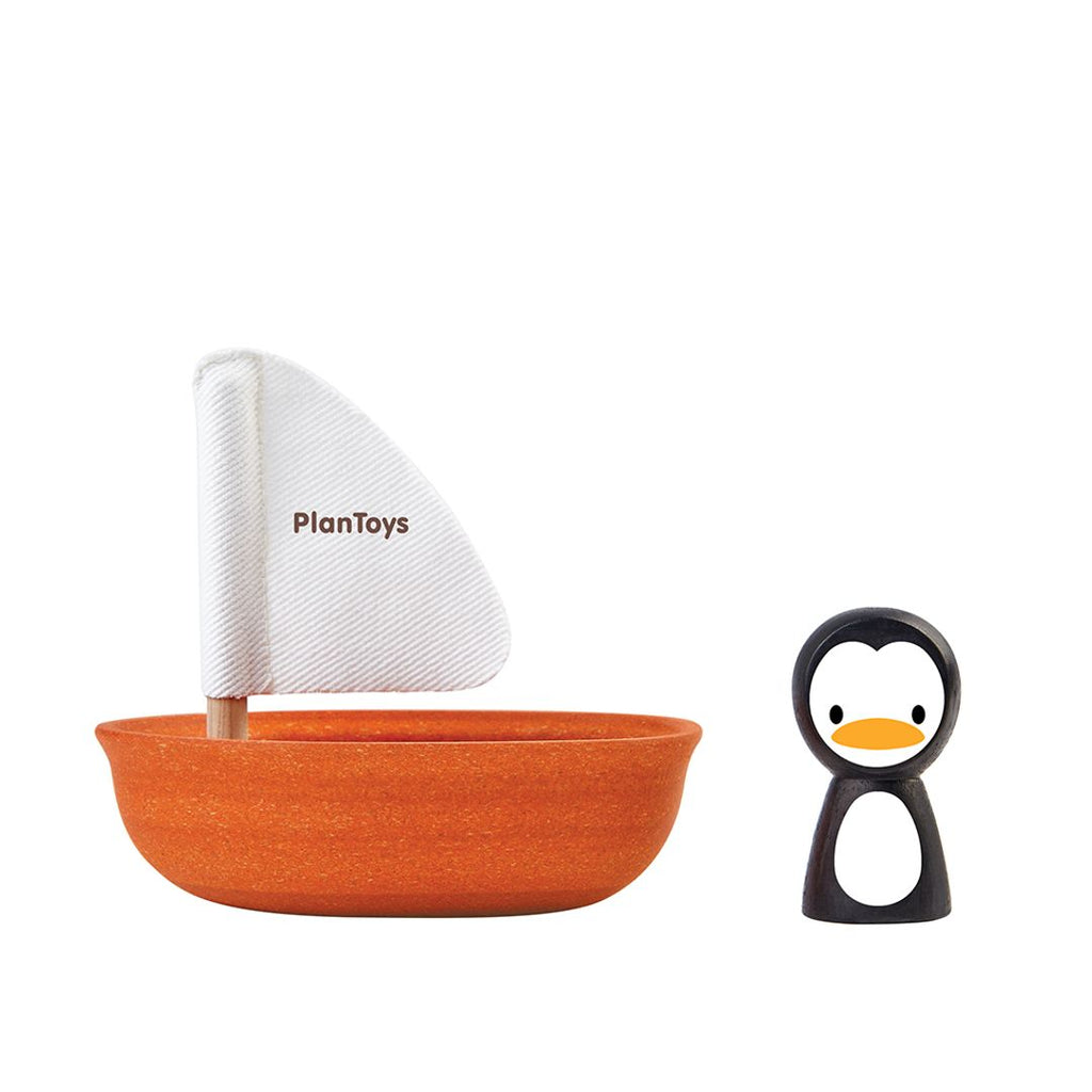 PlanToys Sailing Boat - Penguin wooden toy