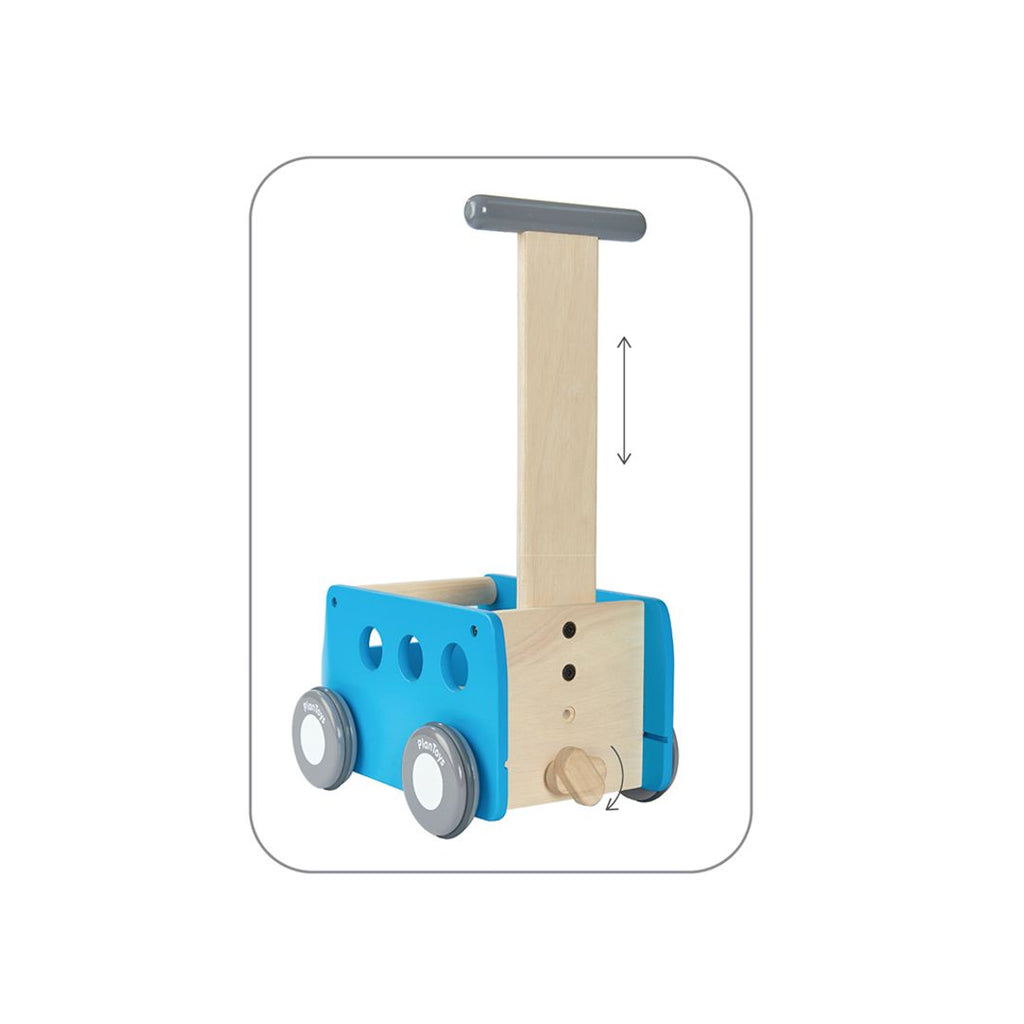 PlanToys blue Van Walker wooden toy