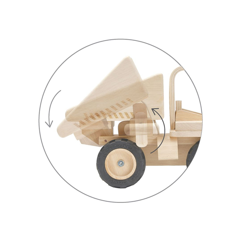 PlanToys natural Dump Truck wooden toy