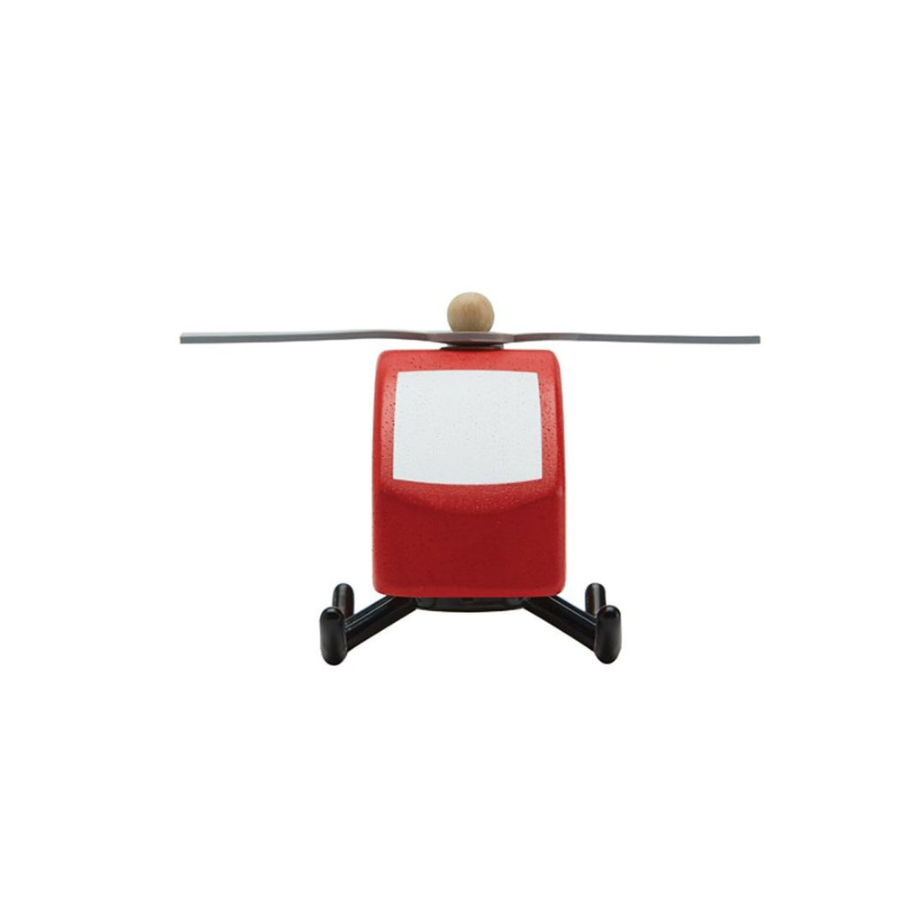 PlanToys red Helicopter wooden toy