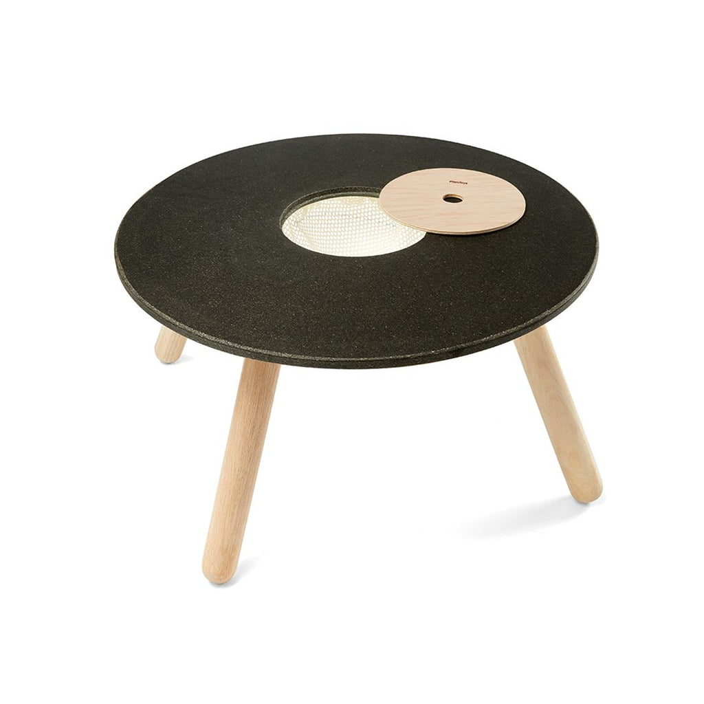 PlanToys black Round Table wooden material